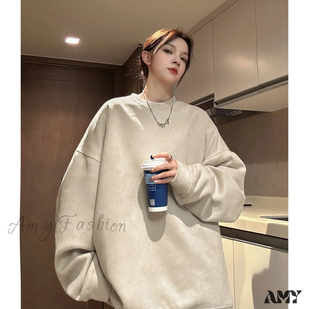 Suede Fashion New Trendy Cozy Stylish Hip Hop Chic Hoodies Scandinavian