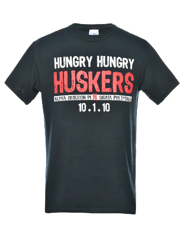 Huskers Printed T-shirt - S Trendy Women's 