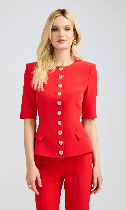Adriana Crepe Jacket Sophisticated Women's Tailored