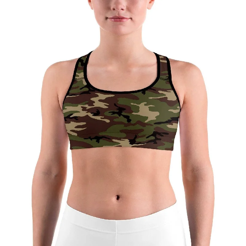 Army Camo Sports bra Vintage Women's 1970S 