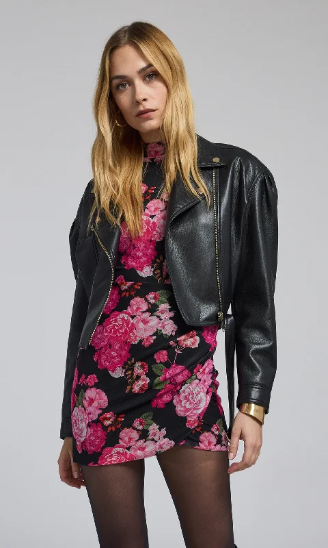 Morello Vegan Leather Jacket Refined Women's Hand - crafted