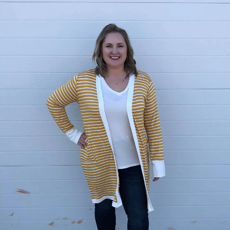 Jaci Striped Cardigan Confident Women's Power
