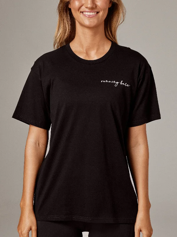 Hollywood 90s Tee Black Classic Women's Pin - striped