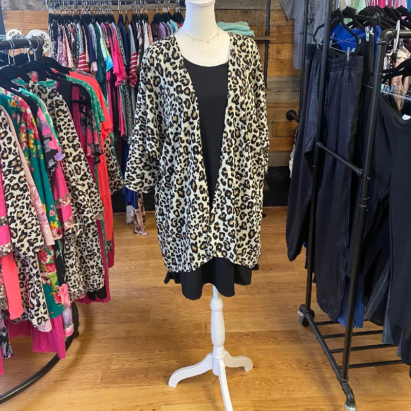 Animal Print Kimono Trendy Women's Oversized