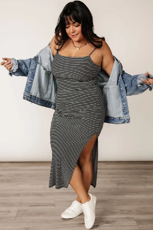 Cami Maxi Dress - Black Casual Women's Loose - fitting