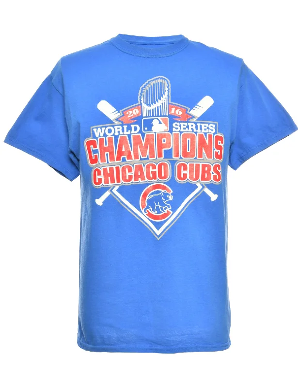 Baseball Blue Sports T-shirt - M