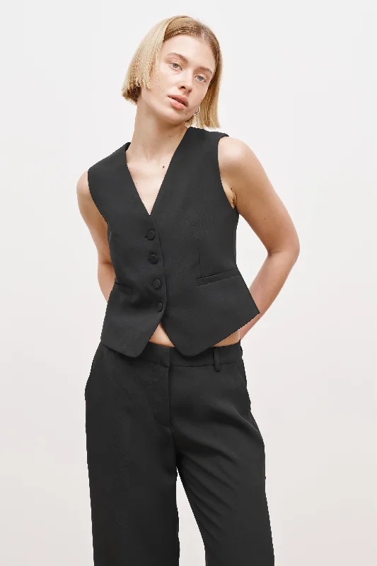 Effortless Waistcoat - Black Practical Women's Multi - 