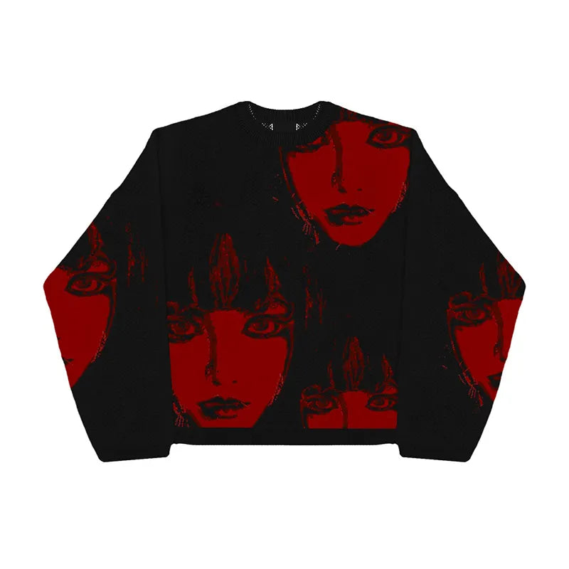 Gothic Girl Sweater Modern Women's Tech