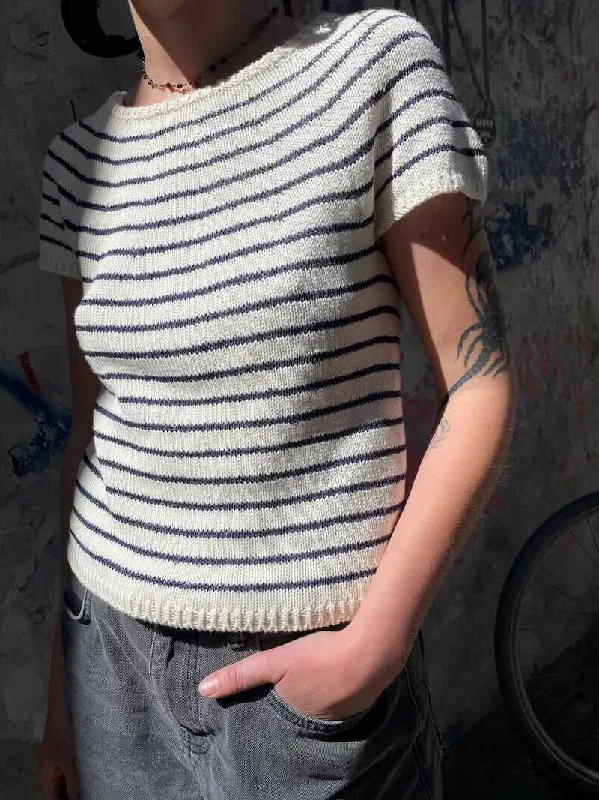 Esther's Striped Summer Top by Önling, knitting pattern