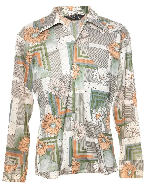 1970s JC Penney Shirt - M Athletic Women's High - 