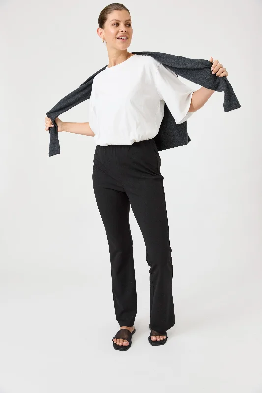 Studio Ponte Pant - Black Cozy Women's Sherpa - lined