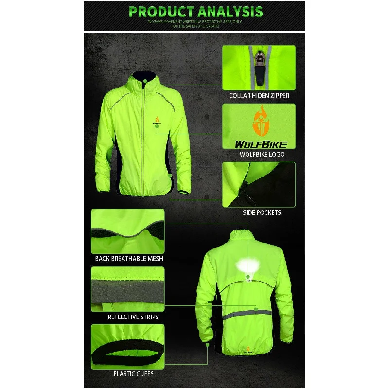 Fashion Tour De France Breathable Bicycle Cycle Waterproof Raincoat Sustainable Organic