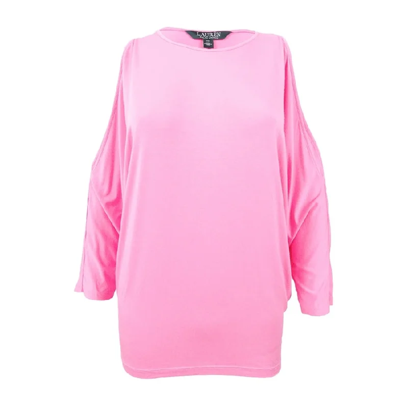 Lauren Ralph Lauren Women's Jersey Cold-Shoulder Top Scandinavian