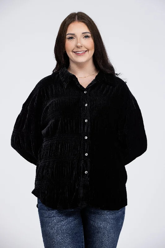 My Favorite Song Women's Velvet Long Sleeve Top Traditional Women's 