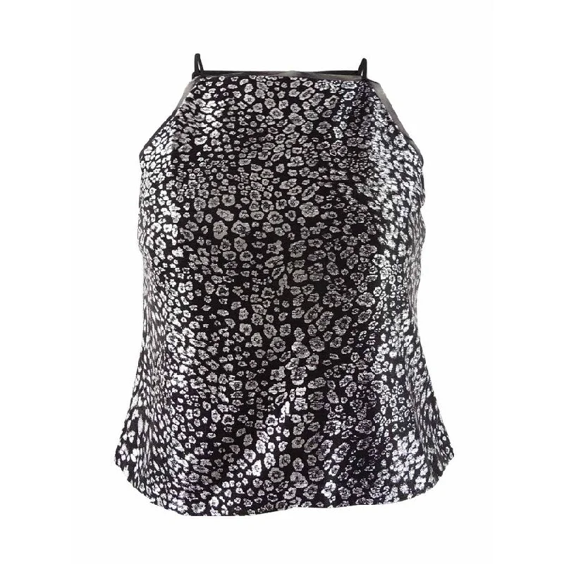 Rachel Rachel Roy Women's Printed Mesh-Trim Top Elegant Women's 