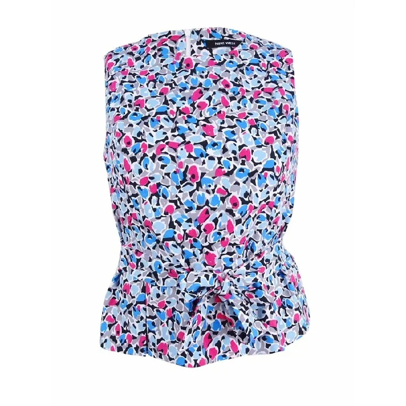 Nine West Women's Belted Peplum Top Edgy Women's Punk