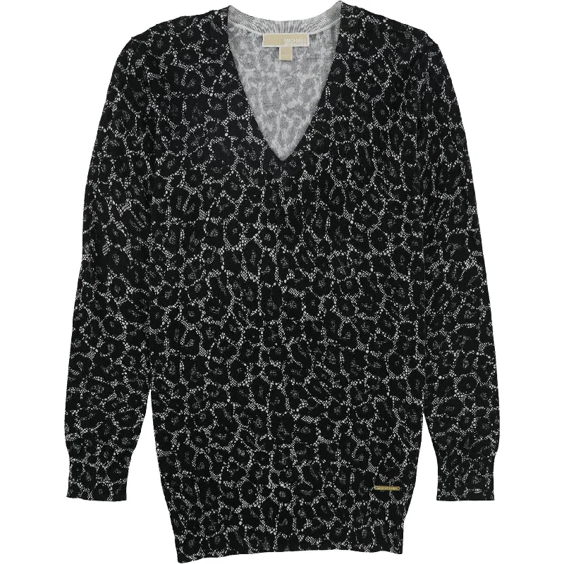 Michael Kors Womens Lace Weave Pullover Sweater, Black, Small Relaxed Women's 
