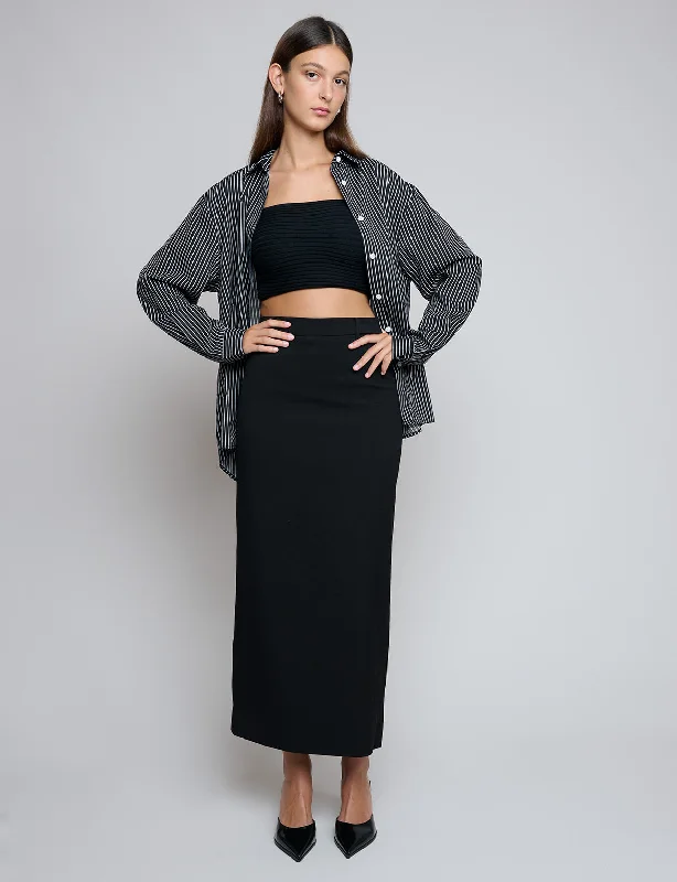 Black Pin-Stripe Shirt Contemporary 