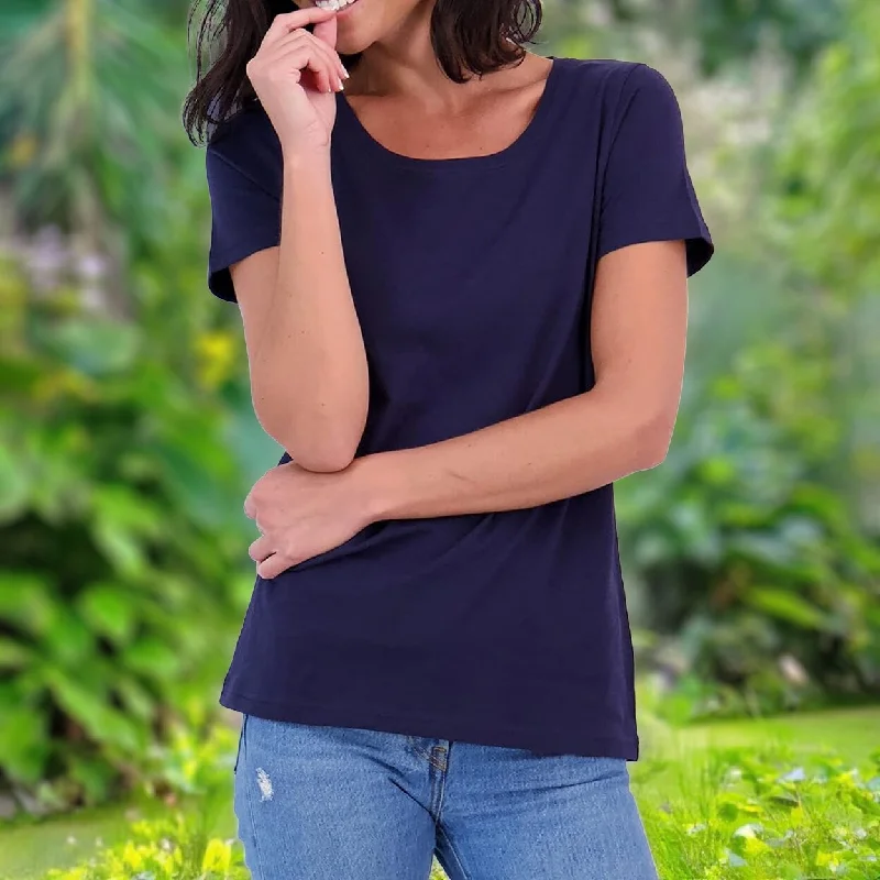 6Piece Womens UltraSoft Breathable Stretchy Short Sleeve TShirt Set Artistic Women's Hand - painted