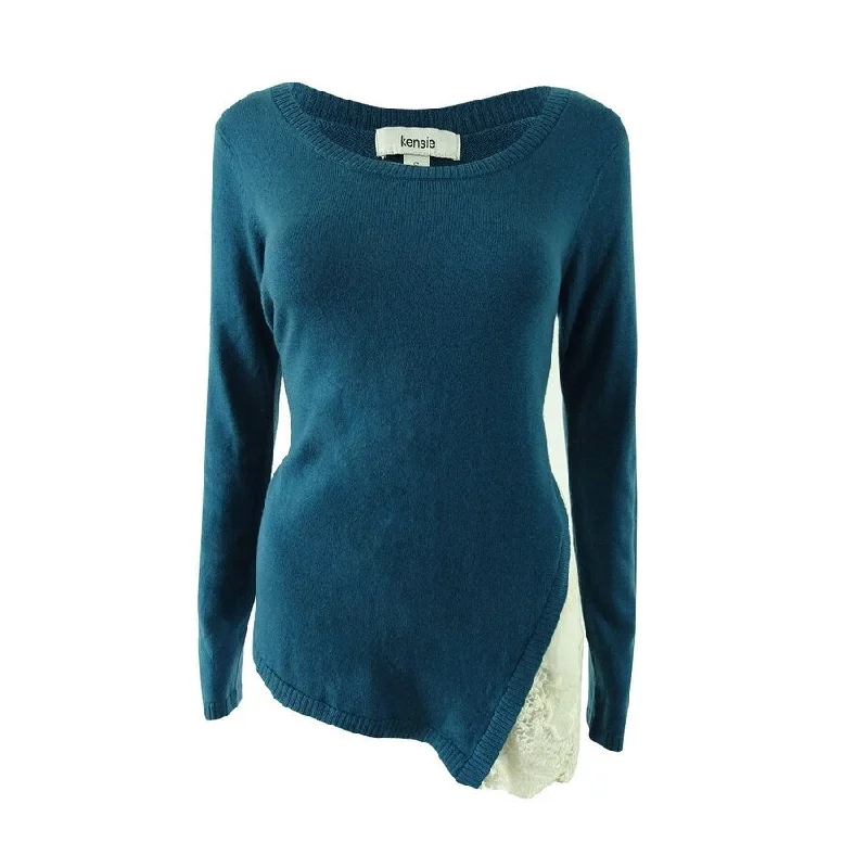 Kensie Women's Lace-Trim Sweater Modern Women's 