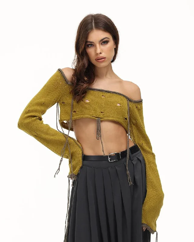Netherburg Bandeau Knit Top Contemporary 