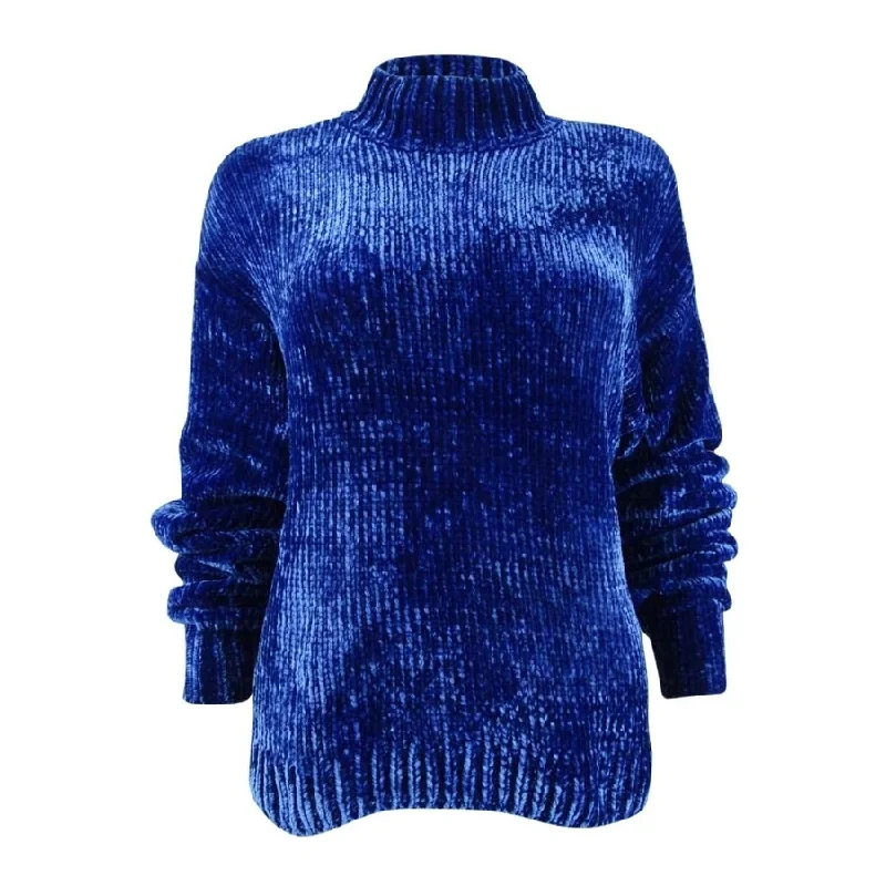 Sanctuary Women's Chenille Mock-Neck Sweater Hip Women's Retro
