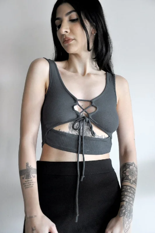 Sullen Lace Up Tank Tough Women's Military - inspired