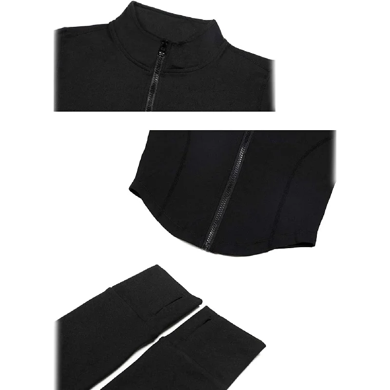 Women's Athletic Full Zip Lightweight Workout Jacket Casual Women's Japanese 