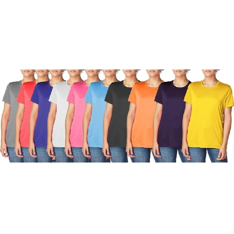Womens SlimFit CoolDri Short Sleeve TShirts 3Pack Activewear Sizes SXl Streetwear Style for 