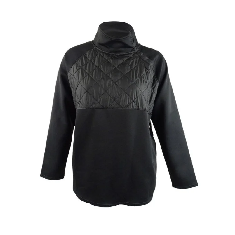 32 Degrees Woman's Quilted Mockneck Pullover Refined Women's Classic 