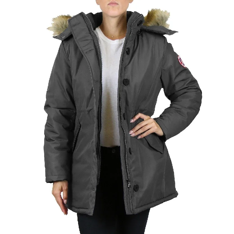 Spire By Galaxy Heavyweight Women's Parka with Hood Street