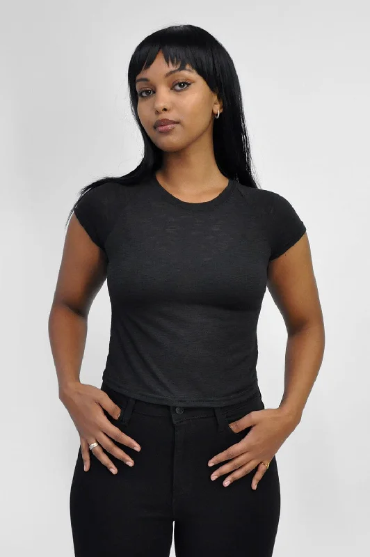 Baby Tee - Black Slub Refined Women's Classic 