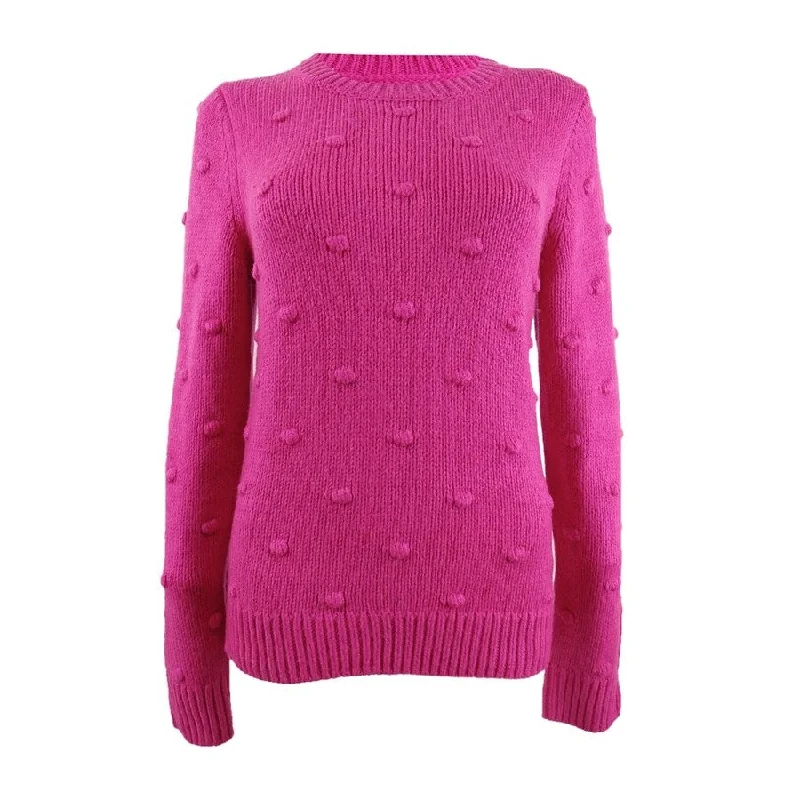 Lucky Brand Women's Bobble Crewneck Sweater Dapper Women's Bow - adorned