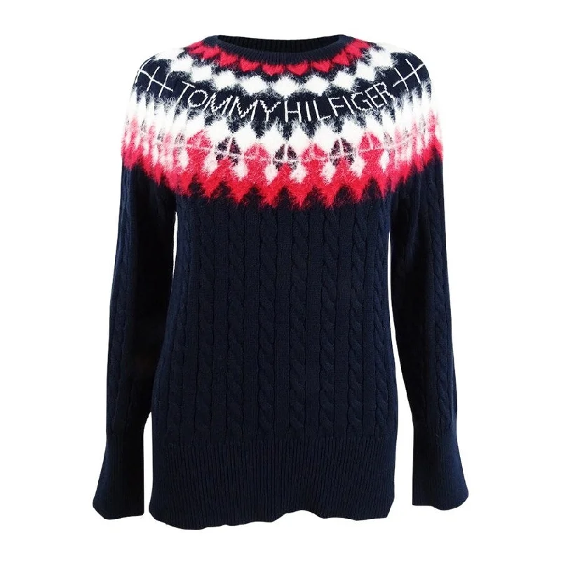 Tommy Hilfiger Women's Fair Isle Sweater Dynamic Women's Moto
