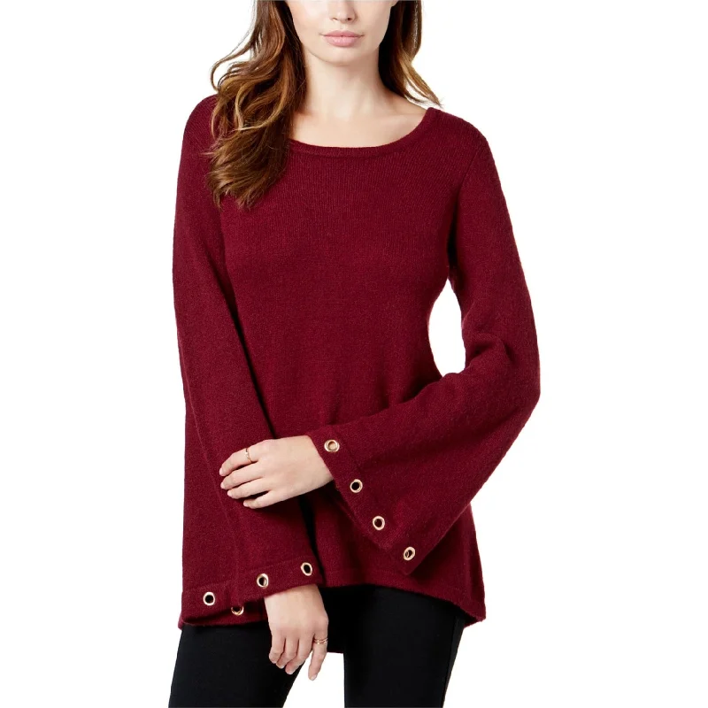 Kensie Womens Frommet Sleeve Knit Sweater Practical Women's Quick - dry