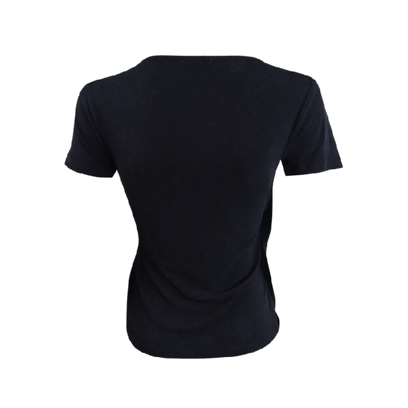 Bar III Women's O-Ring Surplice-Neck Top Business