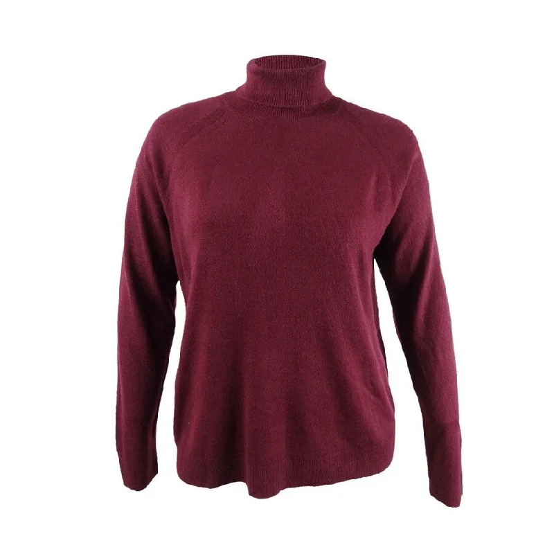 Karen Scott Women's Plus Size Turtleneck Luxsoft Sweater Elegant Women's 