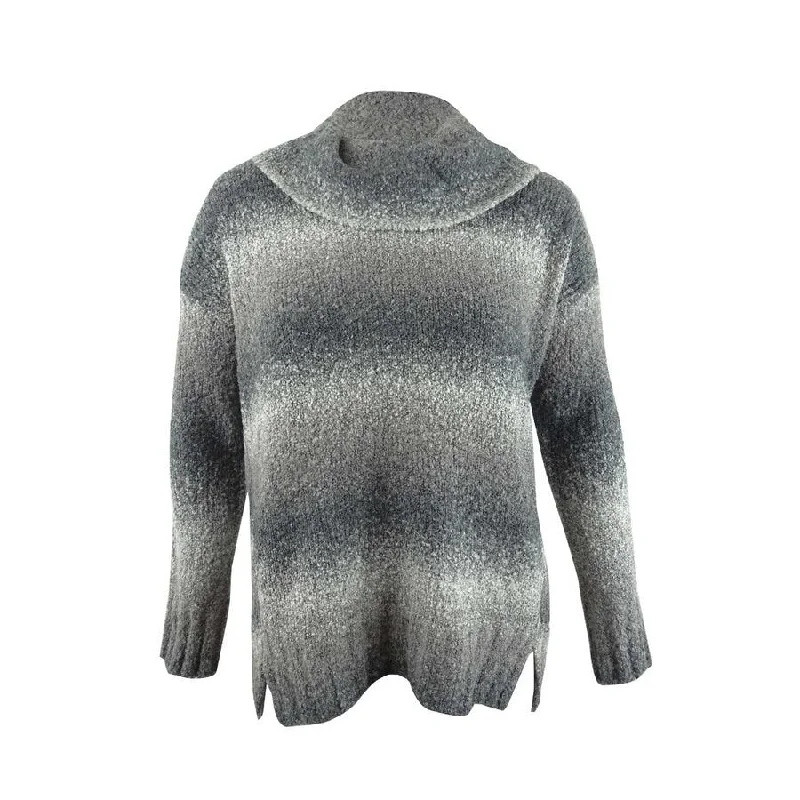 Style & Co. Women's Ombre Boucle Sweater Bold Women's Animal Print