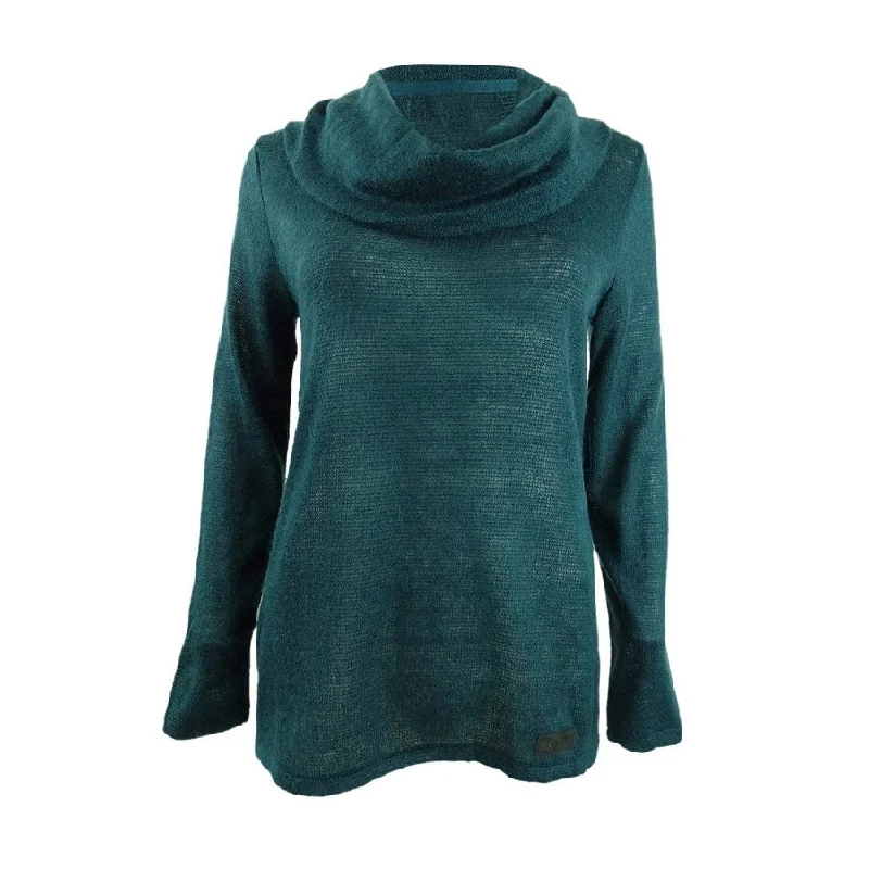 DKNY Women's Cowlneck Sweater Refined Women's Velvet