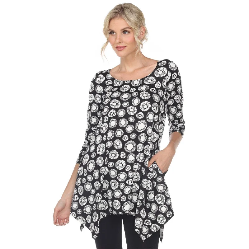 White Mark Womens Geometric Circle Tunic Top Printed 95percent Polyester Sizes S3X Edgy Women's Punk White Mark Womens Geometric Circle Tunic Top Printed 95percent Polyester Sizes S3X Edgy Women's Punk