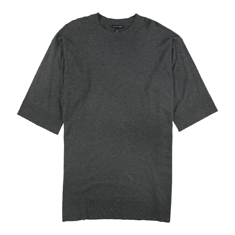 Eileen Fisher Womens 3/4 Sleeve Tunic Sweater, Grey, Medium European