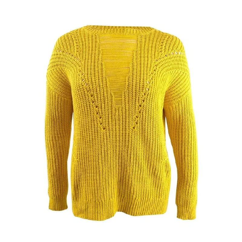 RACHEL Rachel Roy Women's Textured Sweater Compression