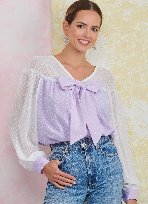 Simplicity Sewing Pattern 9921 Misses' Top with Sleeve Variations Artistic Women's Avant - 