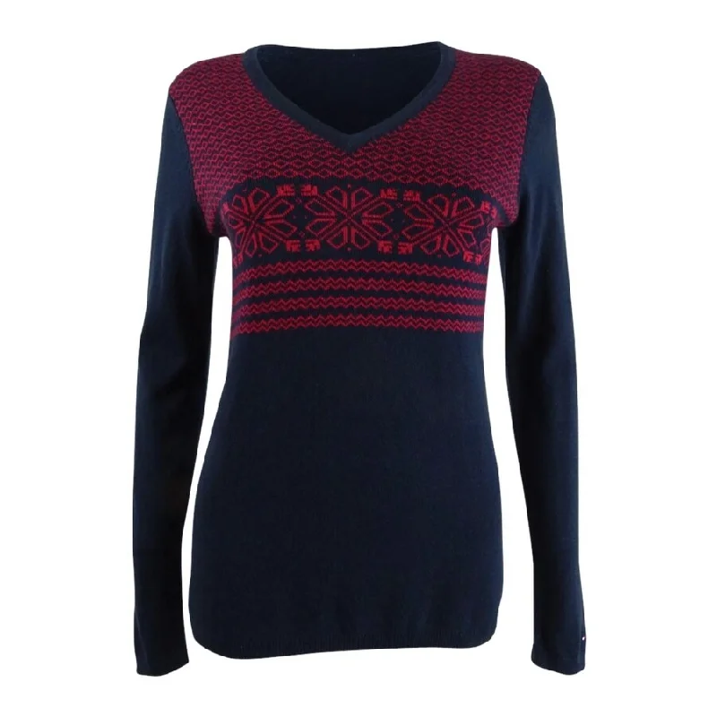 Tommy Hilfiger Women's Fair Isle Ivy Cotton Sweater Gym