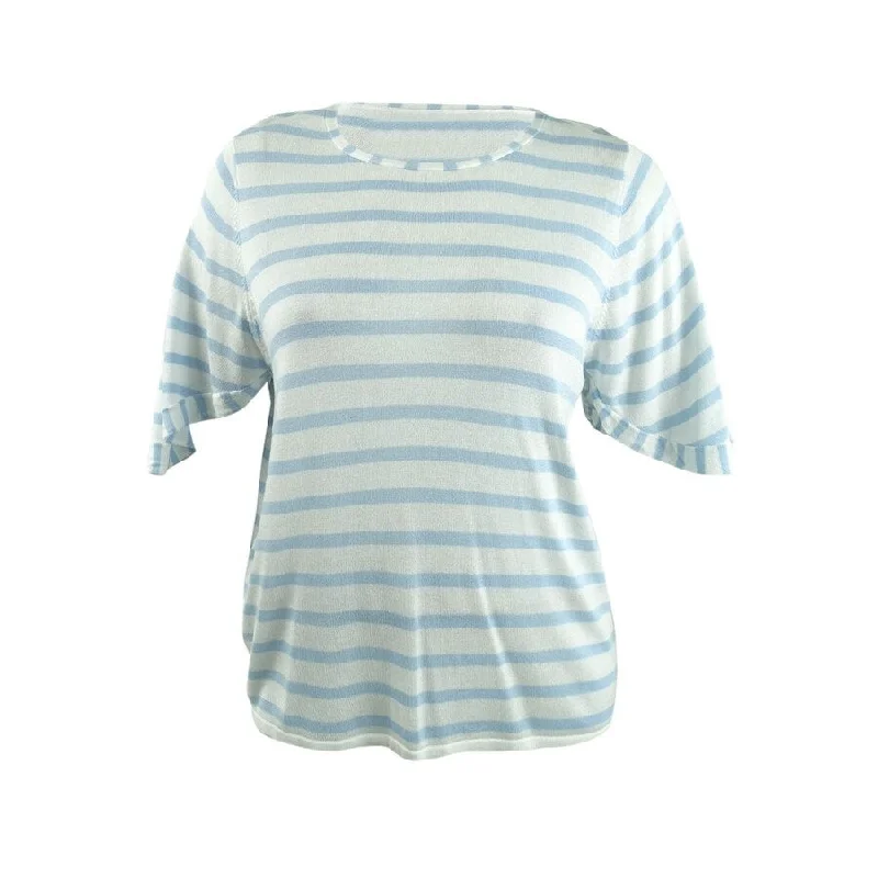 Calvin Klein Women's Striped Sweater Cozy Women's Winter