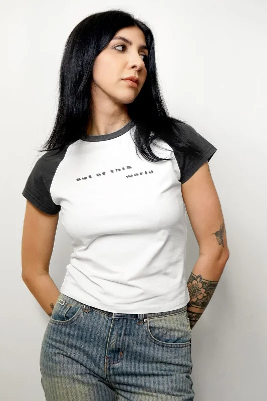 Out Of This World Baby Tee Tough Women's Military - inspired