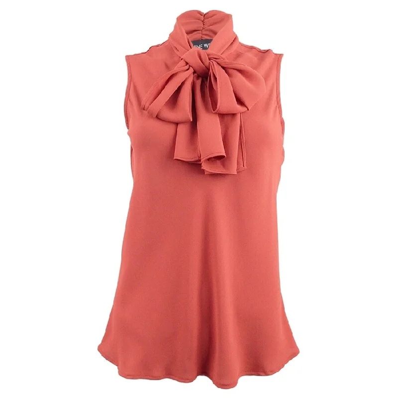 Nine West Women's Tie-Neck Shell Relaxed Women's 