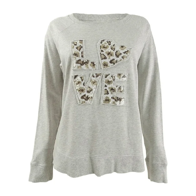 Style & Co Women's Cotton Graphic Sweatshirt Country