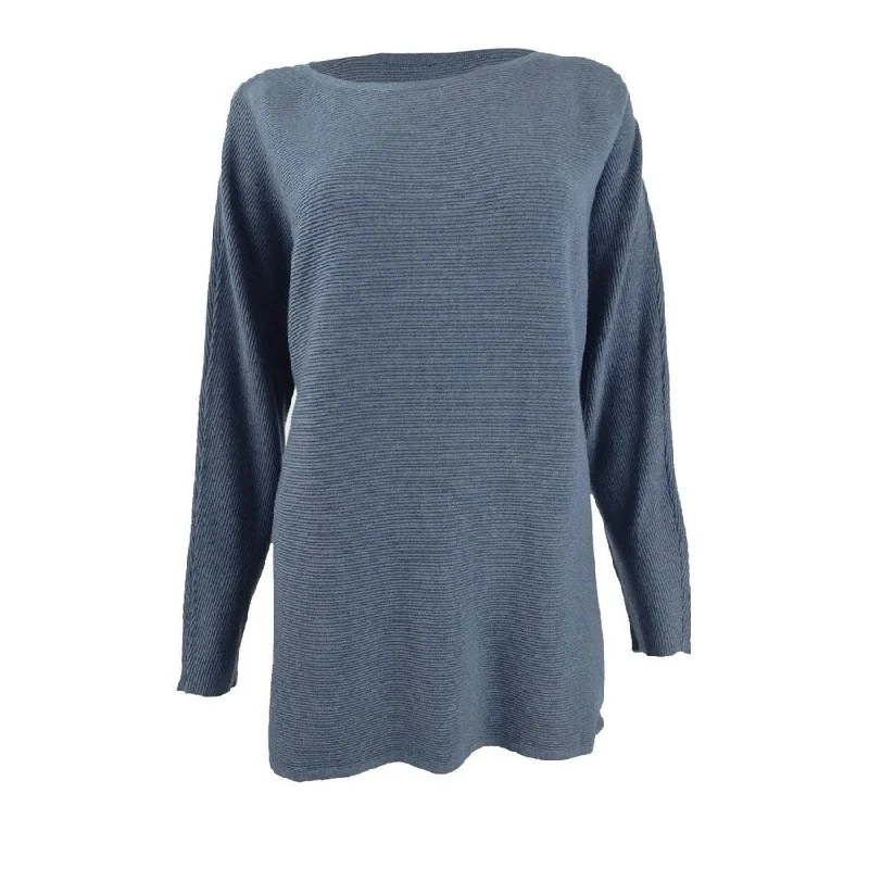 INC Women’s Dolman-Sleeve Ribbed-Knit Sweater Laid - back Women's Style