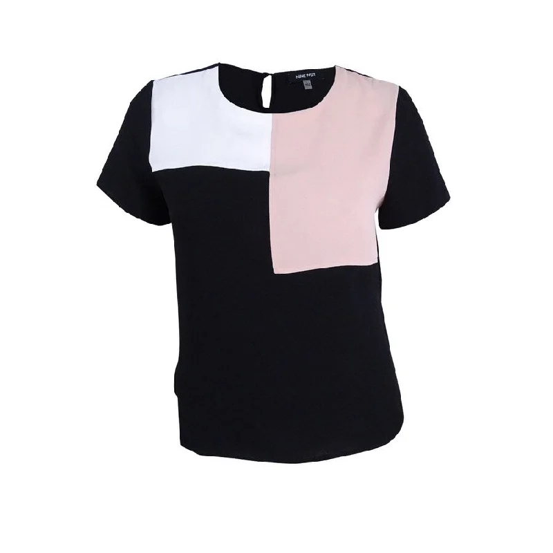 Nine West Women's Color Block Blouse garde